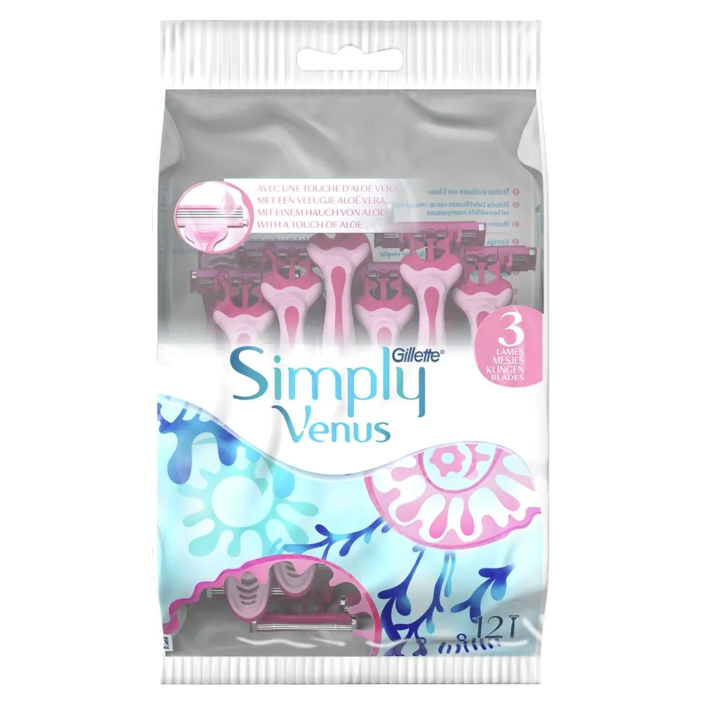 Gillette Simply Venus3 Jednoczęściowe Maszynki do Golenia