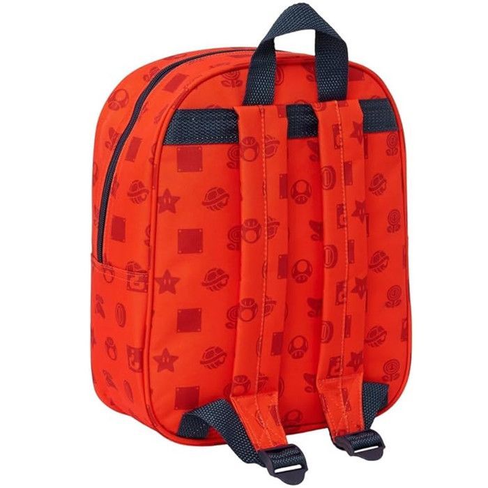 Mochila - SAFTA - SUPER MARIO 3D - Se adapta a un carrito - Fácil de limpiar - Infantil