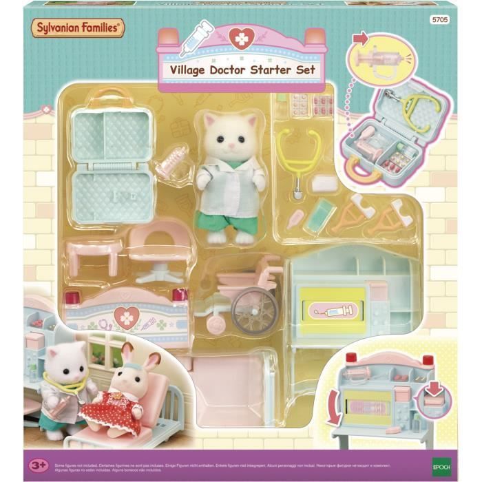 Village Doctor Playset - Sylvanian Families - Model 5705 - Accessories Included