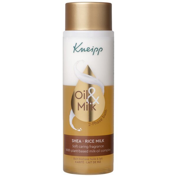Kneipp ulje i mlijeko shea i rižino mlijeko dvofazno ulje za kupanje i mlijeko<br>250ml