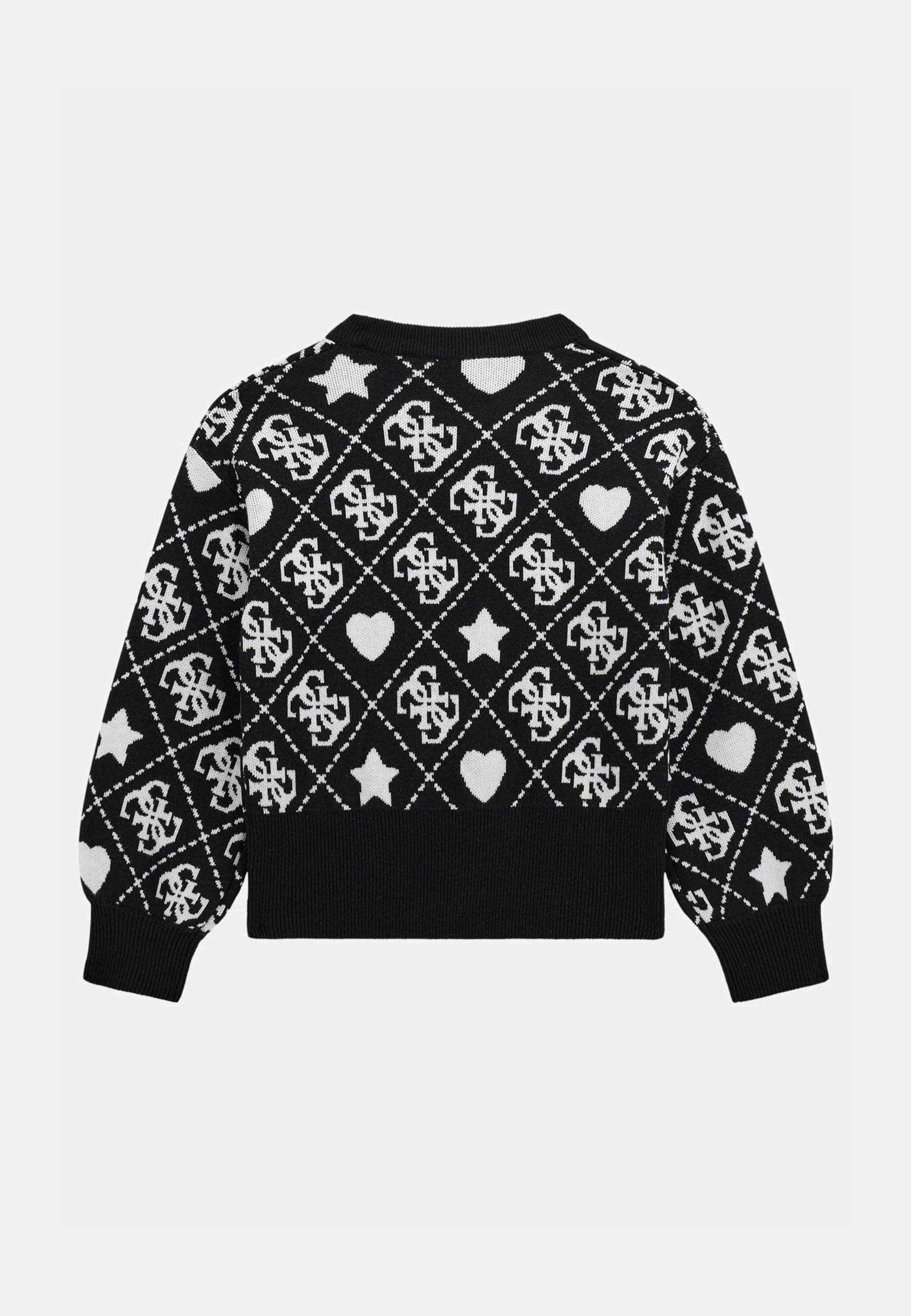 Guess LOGO - Pusero - mehrfarbig schwarz
