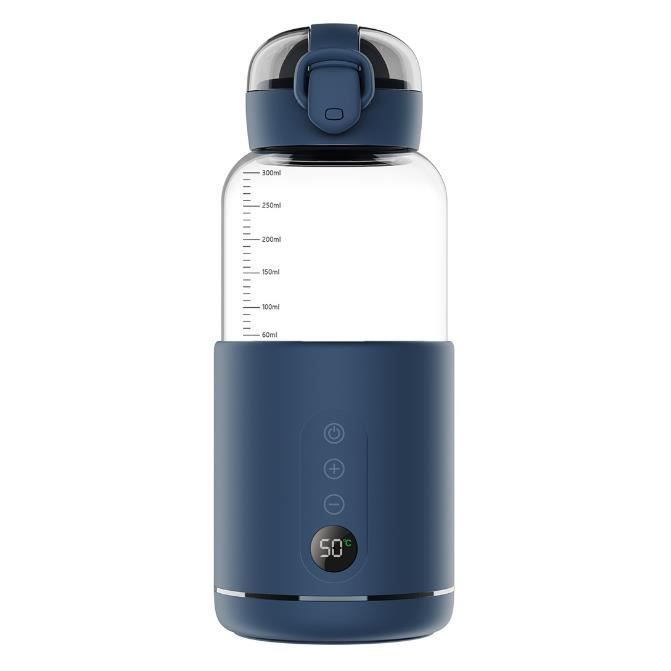 Chauffe-Eau portatif,Chauffe-Eau Portable pour Formule bébé Capacité de 300ML,Chauffe biberon Nomade sans Fil,Facile à Transporter