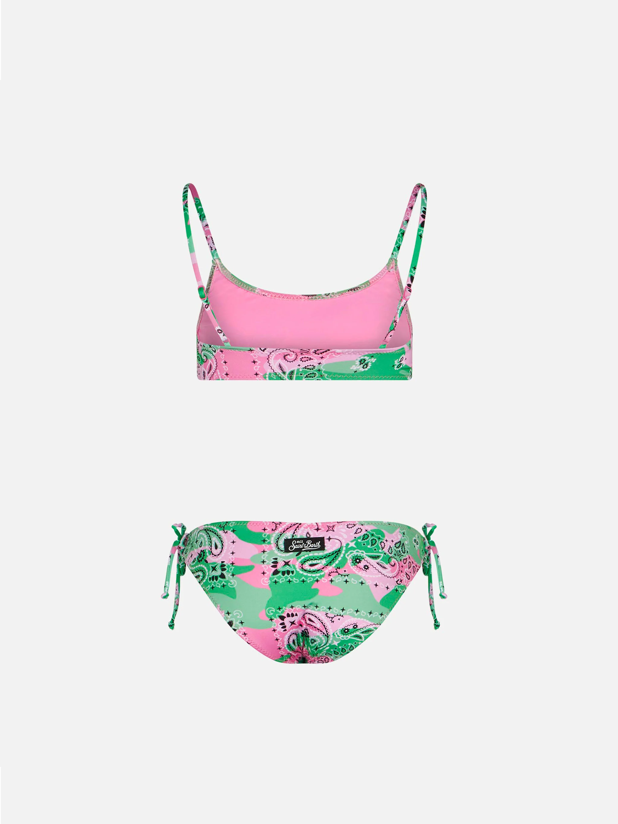 Djevojački bikini s braletteom i kamuflažnim printom