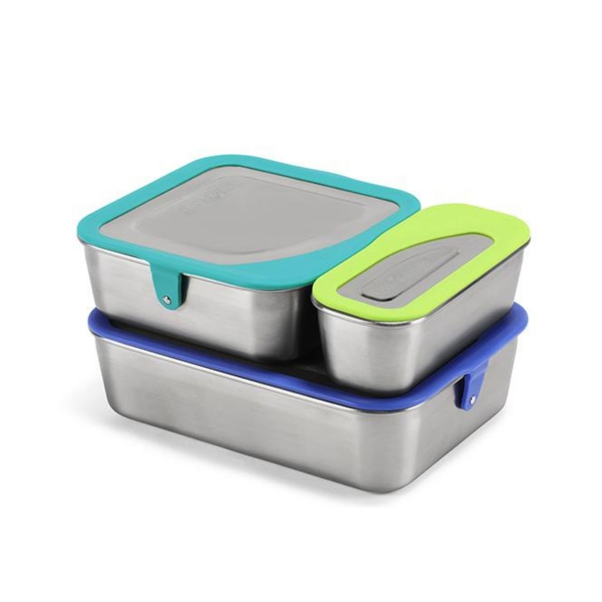  Lot de trois boîtes alimentaires Klean Kanteen en acier inoxydable