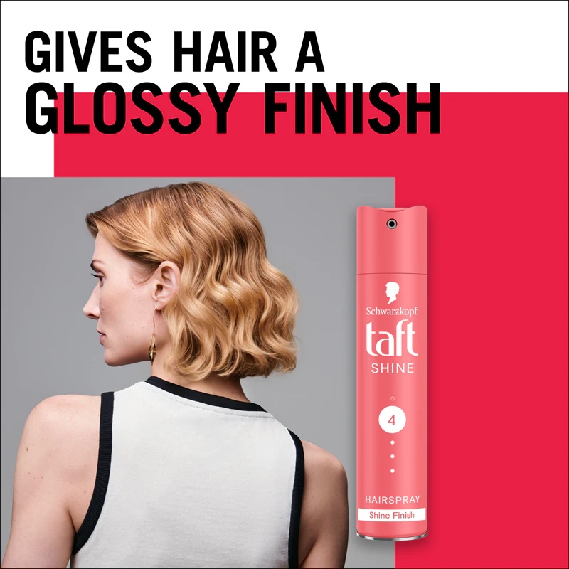 Schwarzkopf Taft Shine stiprios fiksacijos plaukų lakas