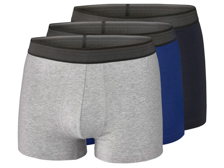 Cuecas Boxer Masculinas PARKSIDE® - Pacote com 3 unidades