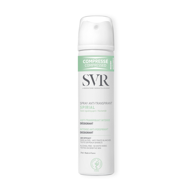 SVR SPIRIAL Gecomprimeerde 48-uurs antitranspirant deodorant, 75 ml
