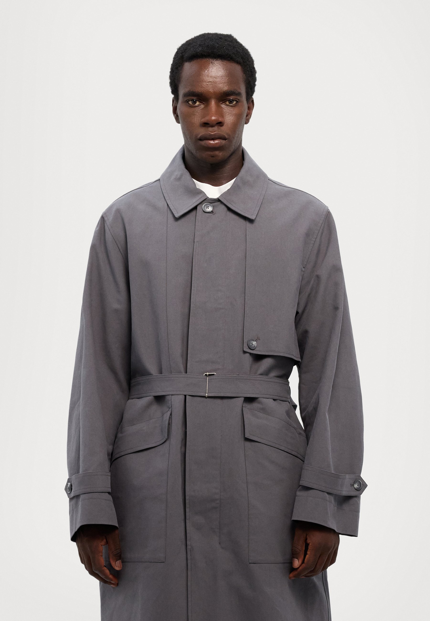 Holzweiler Crowley jas - Trenchcoat - grijs