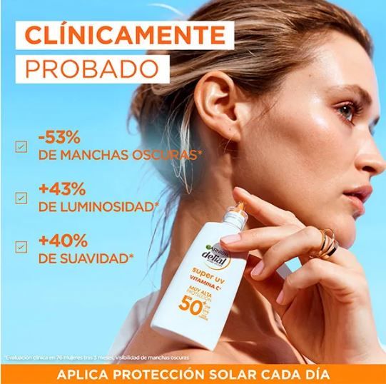 Delial Super UV C vitamīna FPS50 krēmveida sejas fluīds pret niezi Sejas aizsardzība