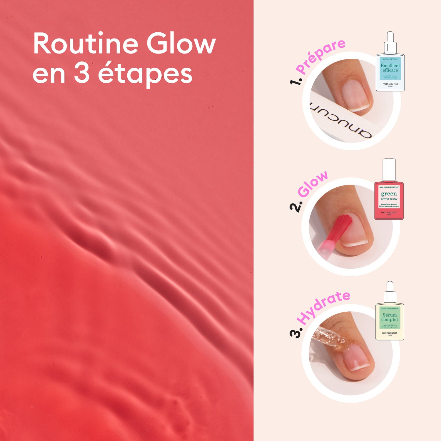 Glow Manucure Set - Active™ Glow Raspberry