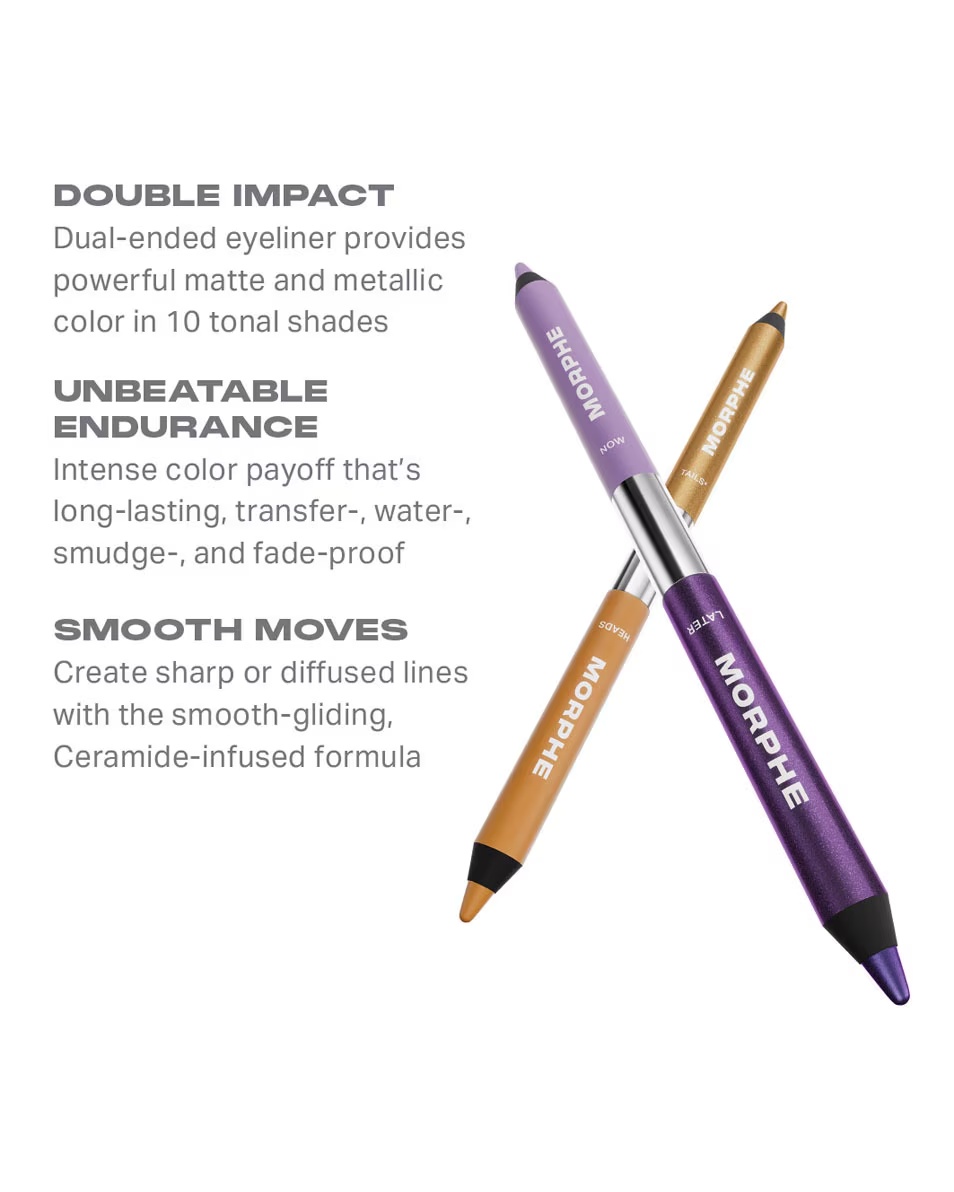 Creion gel MORPHE Bi-liner cu două capete