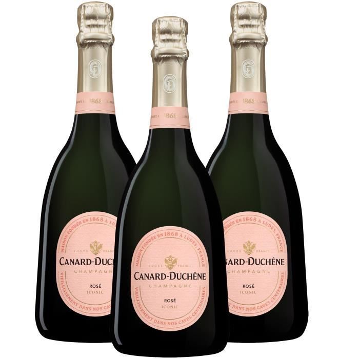 Champagne Canard-Duchene - Rosé Iconic - 3 x 75 cl