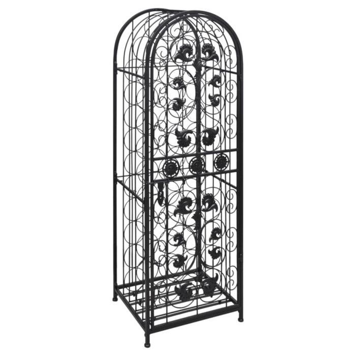 vidaXL Flaschenregal für 45 Flaschen, Metall, 240939