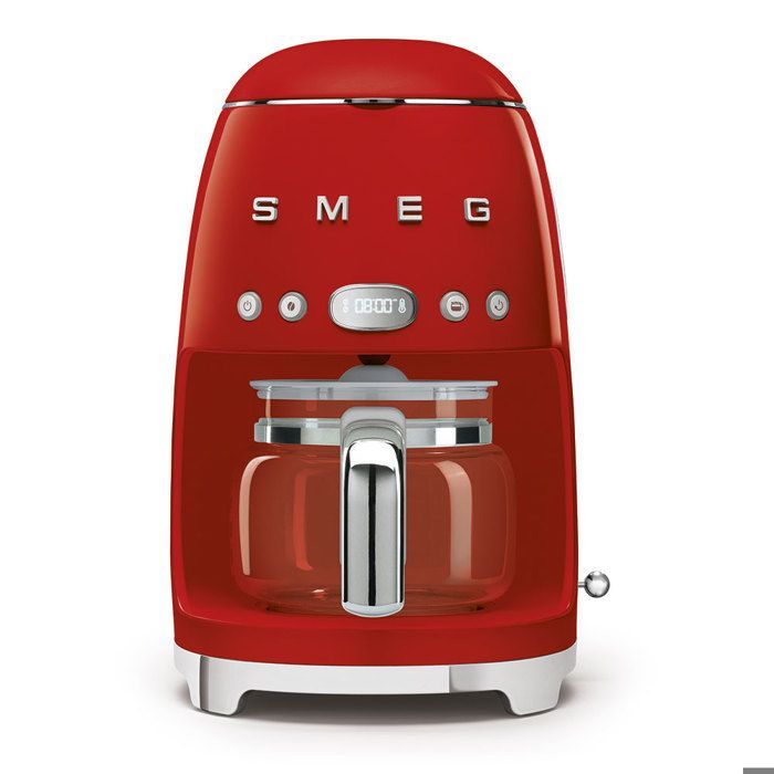 SMEG 10-cup filter coffee maker, 1050W, red, 1950s style DCF02RDEU