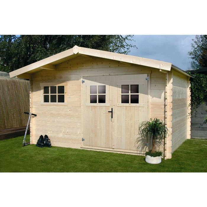 Casetta da giardino in legno - 19,72 m² - 4,64 x 4,25 x 2,32 m - 28 mm