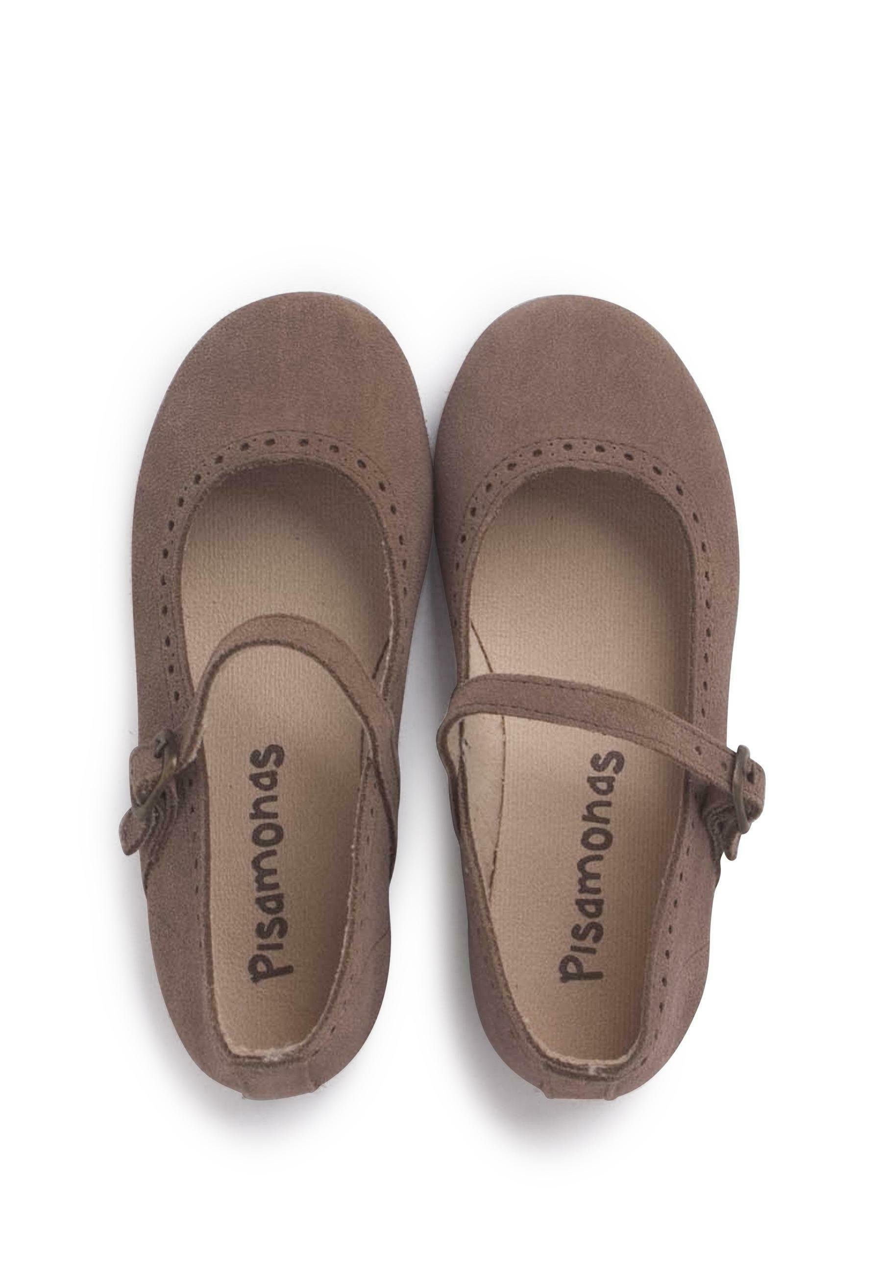 PISAMONAS FINE BUCKLE AND PERFORATED - Dětské boty - taupe