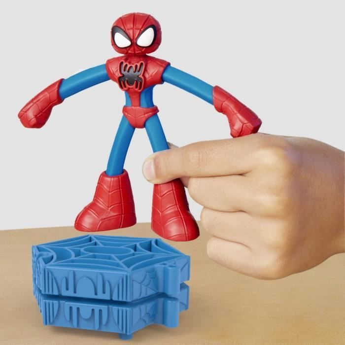 Play-Doh Spider-Man, coffret Mon créateur de toiles avec figurine flexible et pâte à modeler, dès 4 ans, Marvel