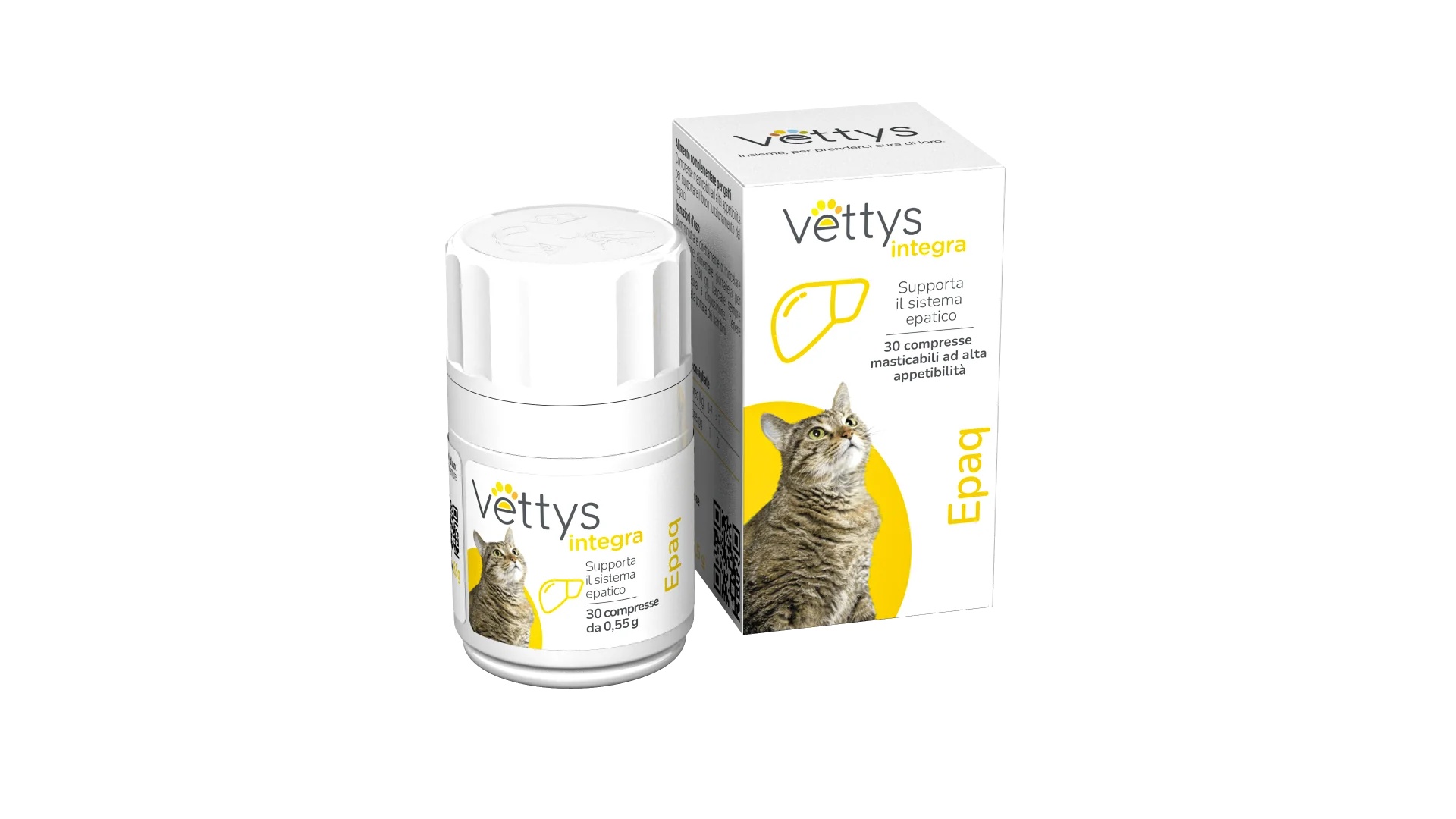 VETTYS Vettys Integra Epaq voor katten, 30 tabletten voor een gezonde lever