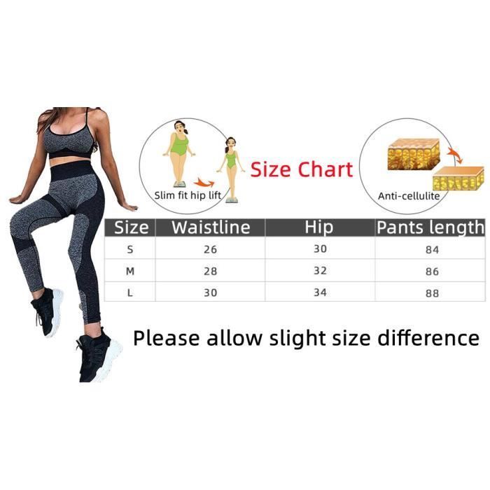 Women's Sweatpants Leggings, High Waist Slimming Sports Pants, Slim Fit Butt Lift Leggings, Seamless Elastic, L
