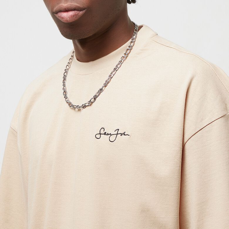 T-shirt pêche avec logo rétro de voiture imprimé au dos
