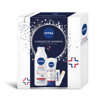 Nivea Winter Care Pack, produktrutinesett for ekstra tørr hud, 1 enhet.