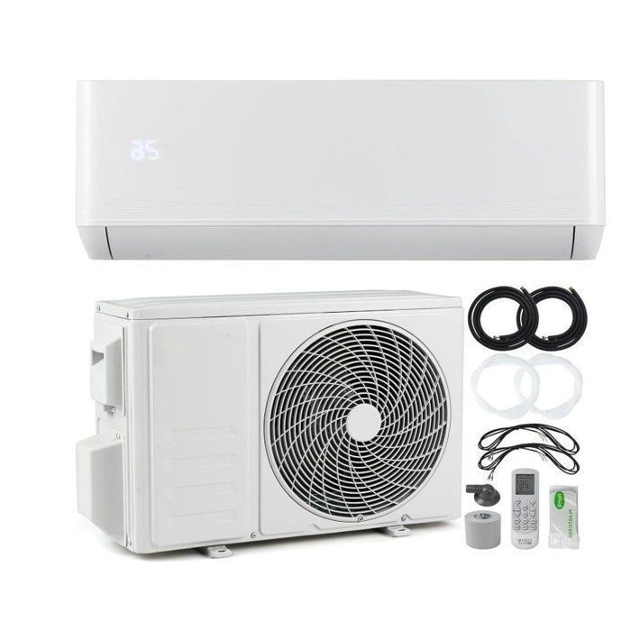RELAX4LIFE 12000 BTU Omkeerbare Split Airconditioner - 22m² - Verwarming en Koeling - Invertertechnologie - Energieklasse A++
