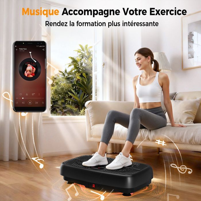 Attrezzatura per il fitness - Pedana vibrante 2026 Neu 3D - 120 velocità - Telecomando - Portata massima 200 kg