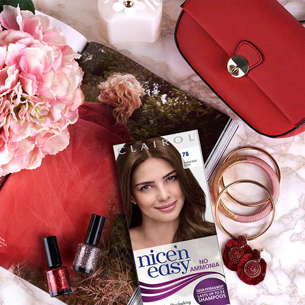 Clairol Nice'n Easy Ammoniakfreie Haarfarbe, 73 Aschblond