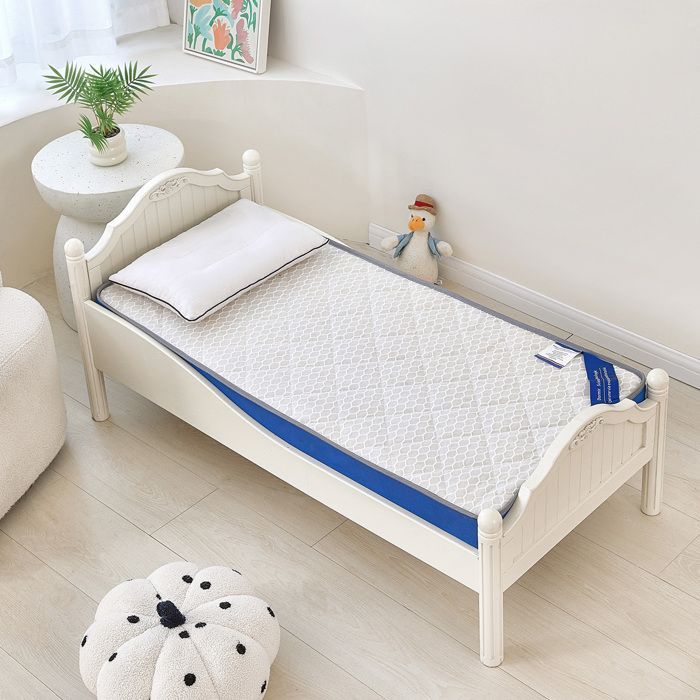 Colchón para bebé KITYTETY de 70x140 cm, 11 cm de grosor - Núcleo perforado y antibacteriano - 2 lados ultratranspirables - Azul