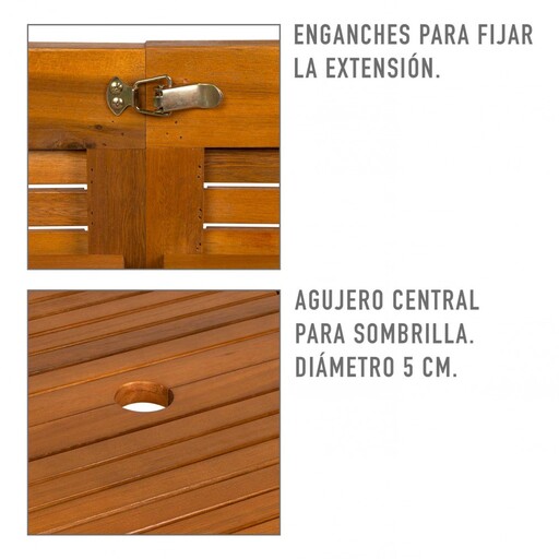  Table ovale extensible en bois Aktive