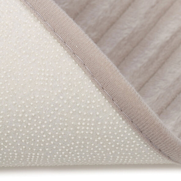 Berlin bath mat in corduroy look, set of 2, 50 x 70 cm, taupe