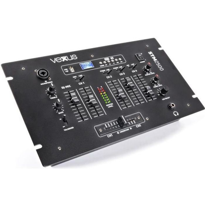 Table de mixage 2 canaux - Vonyx STM2500 - Lecteur MP3 intégré - Bluetooth sans fil