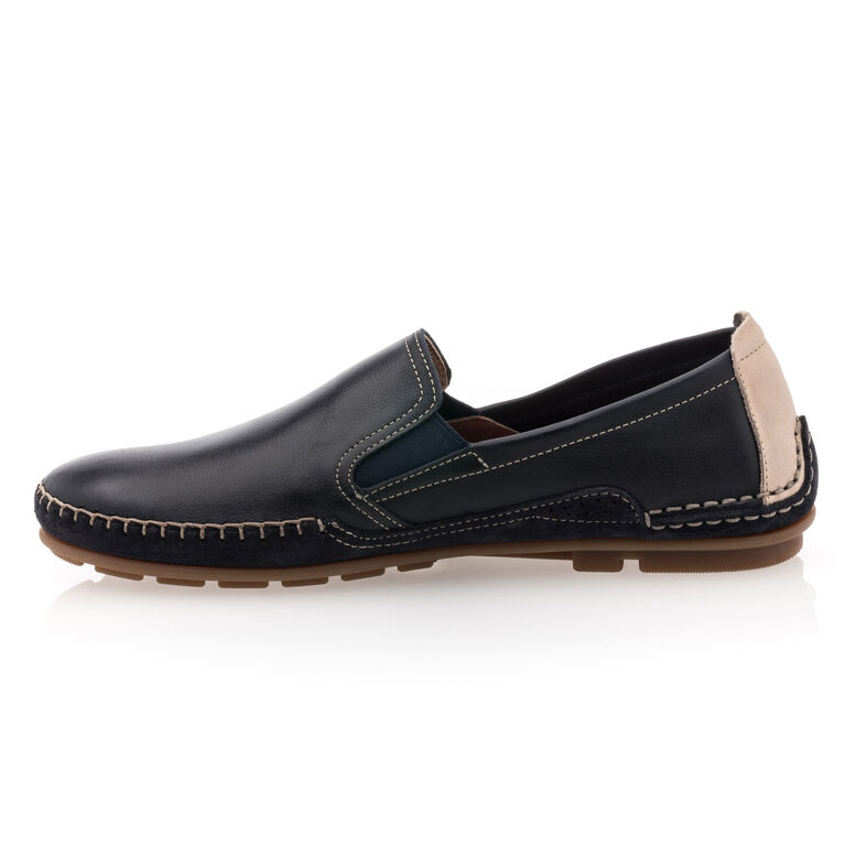 Mocasines/zapatos náuticos azules para hombre