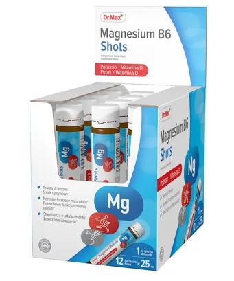 Injections de magnésium Dr. Max 12 x 25 ml Fatigue physique et mentale