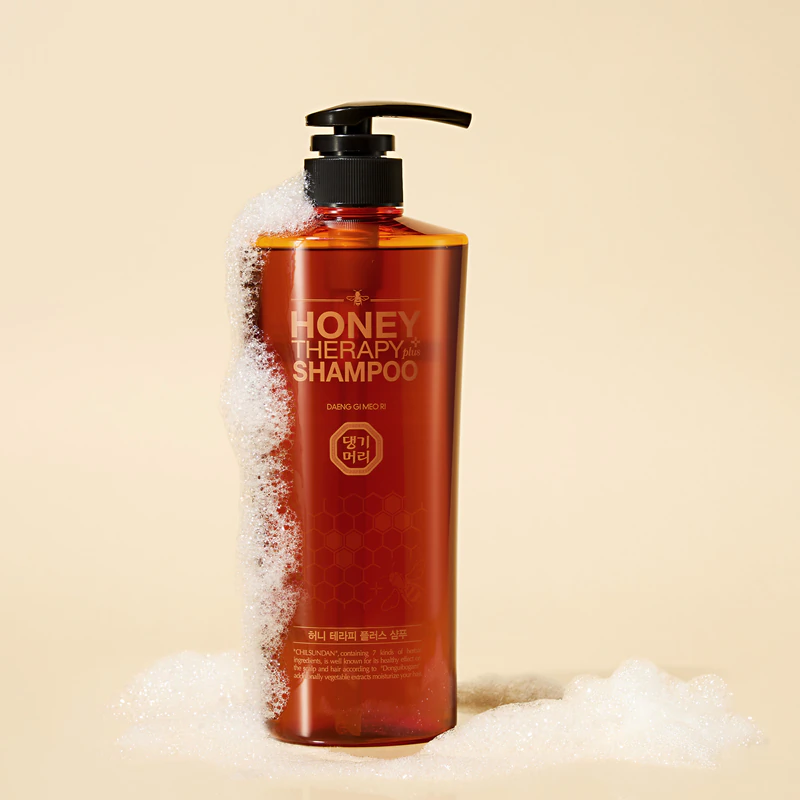 DAENG GI MEO RI Shampoo Profissional Plus com Terapia de Mel, shampoo regenerador para cabelos fracos e danificados.