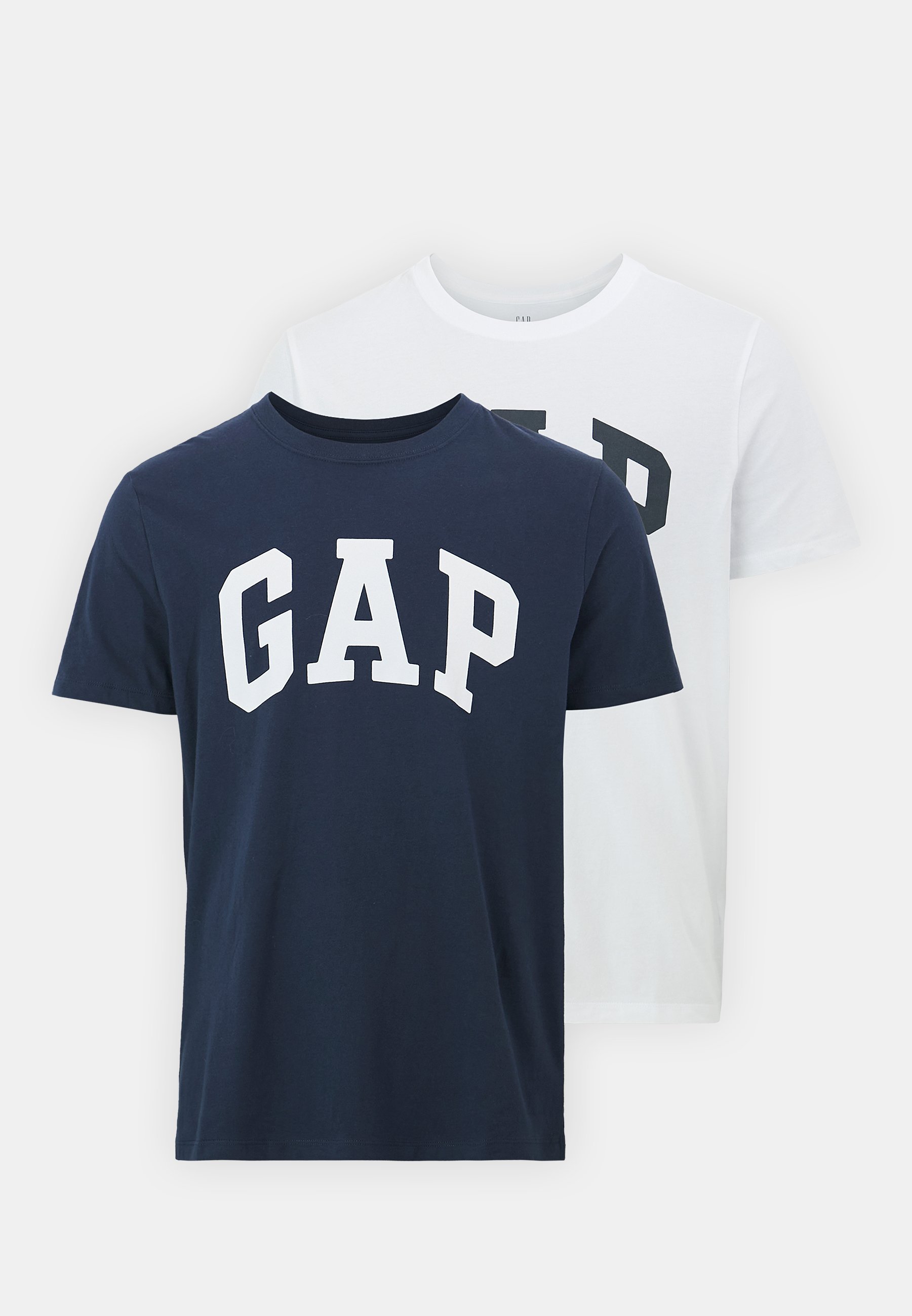 GAP LOGO 2-PACK - Bedrukte T-shirts - blauw