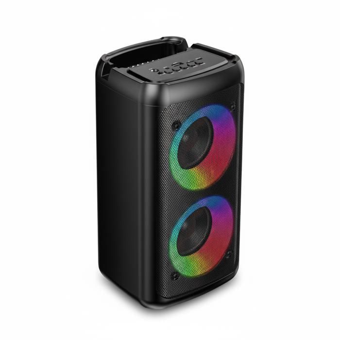Enceinte Bluetooth BSL-S21 20W avec TWS, Karaoké et éclairage RGB | USB-C | Microphone inclus