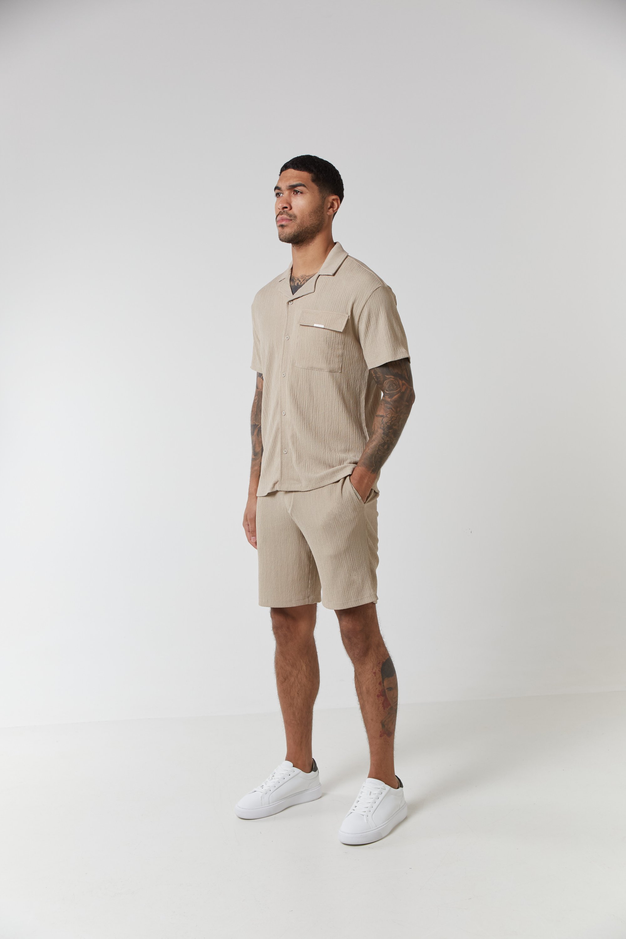 CLOSURE London CRINKLE TWINSET - Shorts - steen