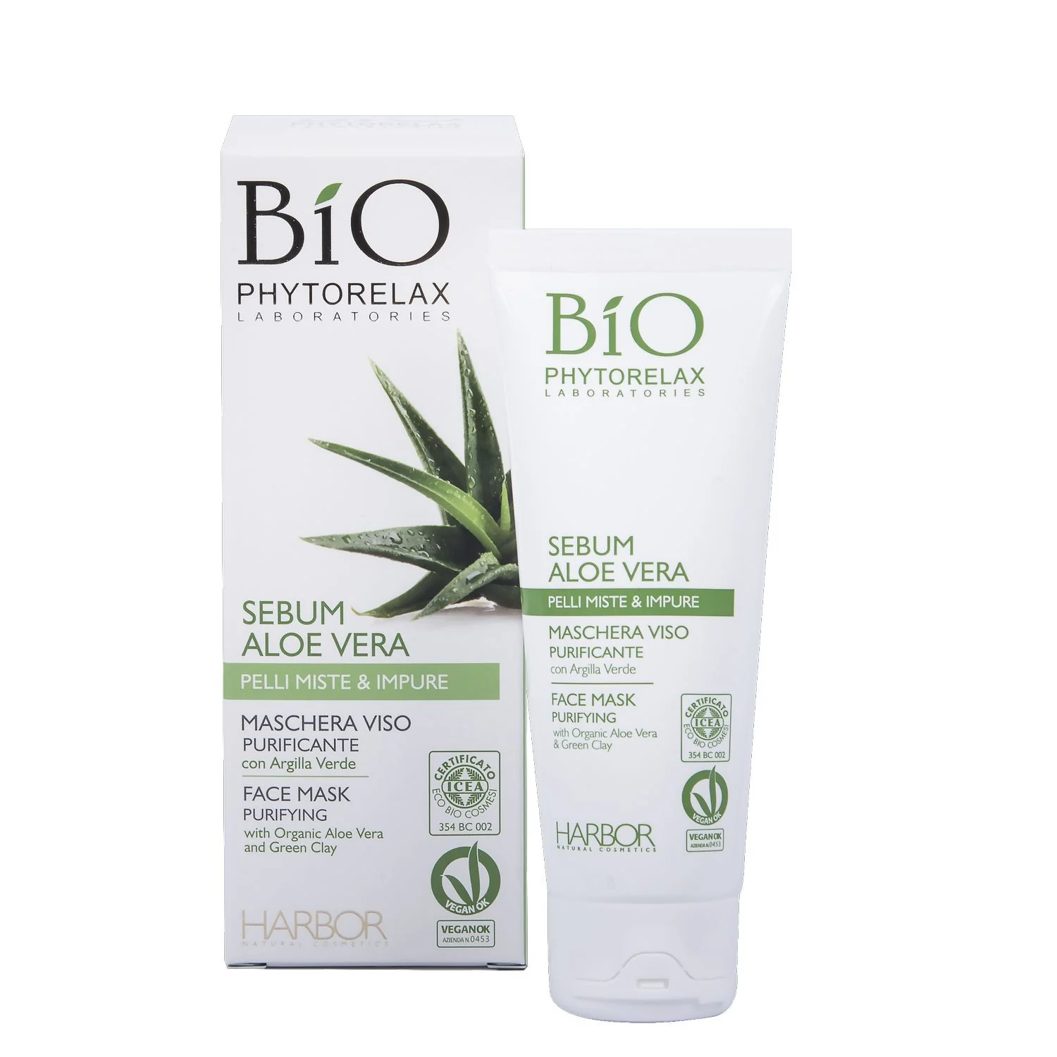 Skincare Vegan & Organic Maschera Viso Purificante - Maschera Purificante viso
