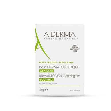 A-Derma Dermatologisk tvål för att lugna ömtålig hud 100 g 100 g
