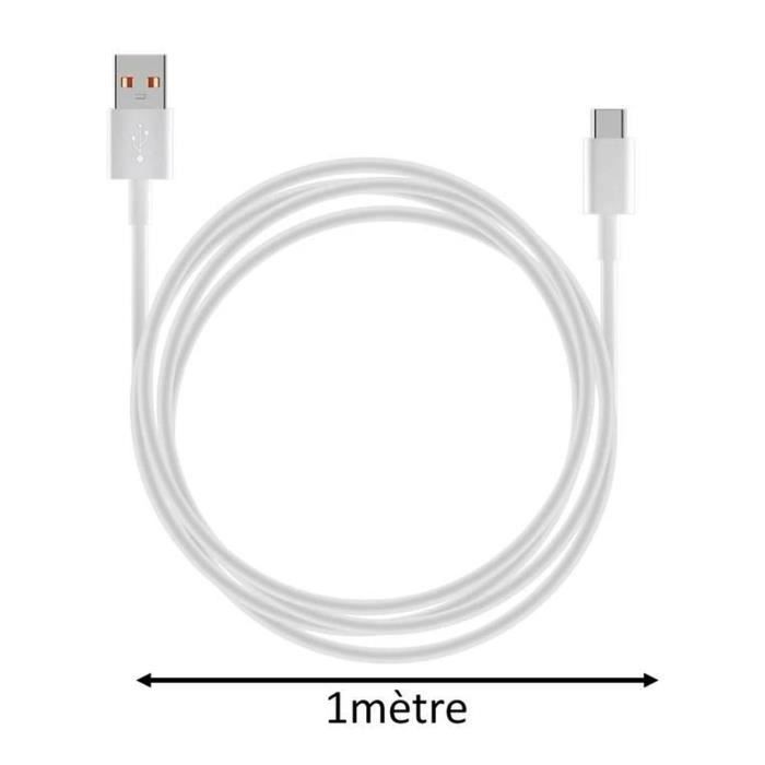 Chargeur Samsung Rapide EP-TA20EWE + Cable USB Type C pour Samsung Galaxy A14 4G 6.6