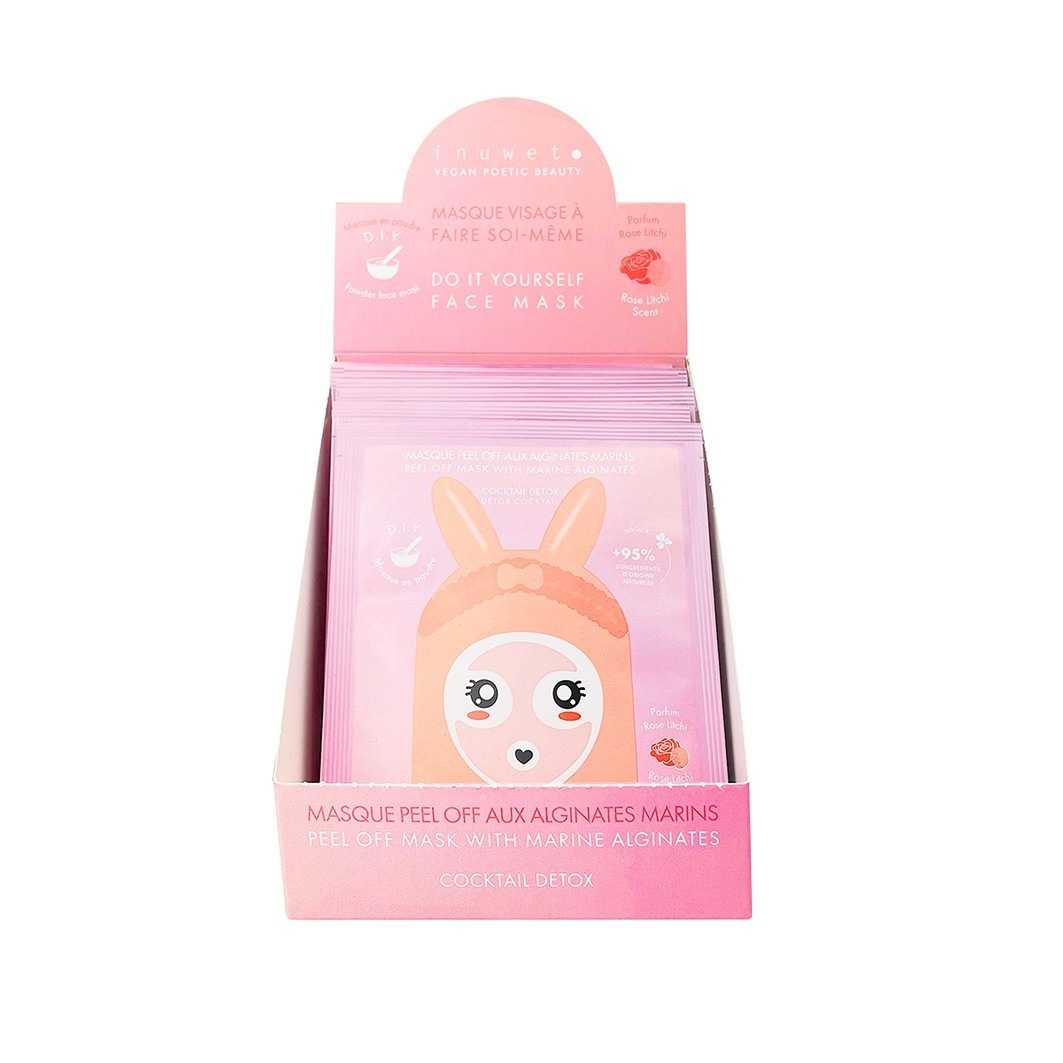 Inuwet Masque Peel Off aux Alginates Marins Cocktail Detox