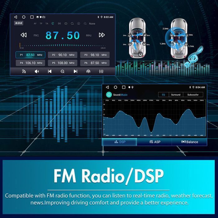 AWESAFE Autoradio Android 13 pour Peugeot 3008 (2009-2016) 2Go+64Go avec 9'' Écran Tactile Carplay Android Auto GPS WiFi