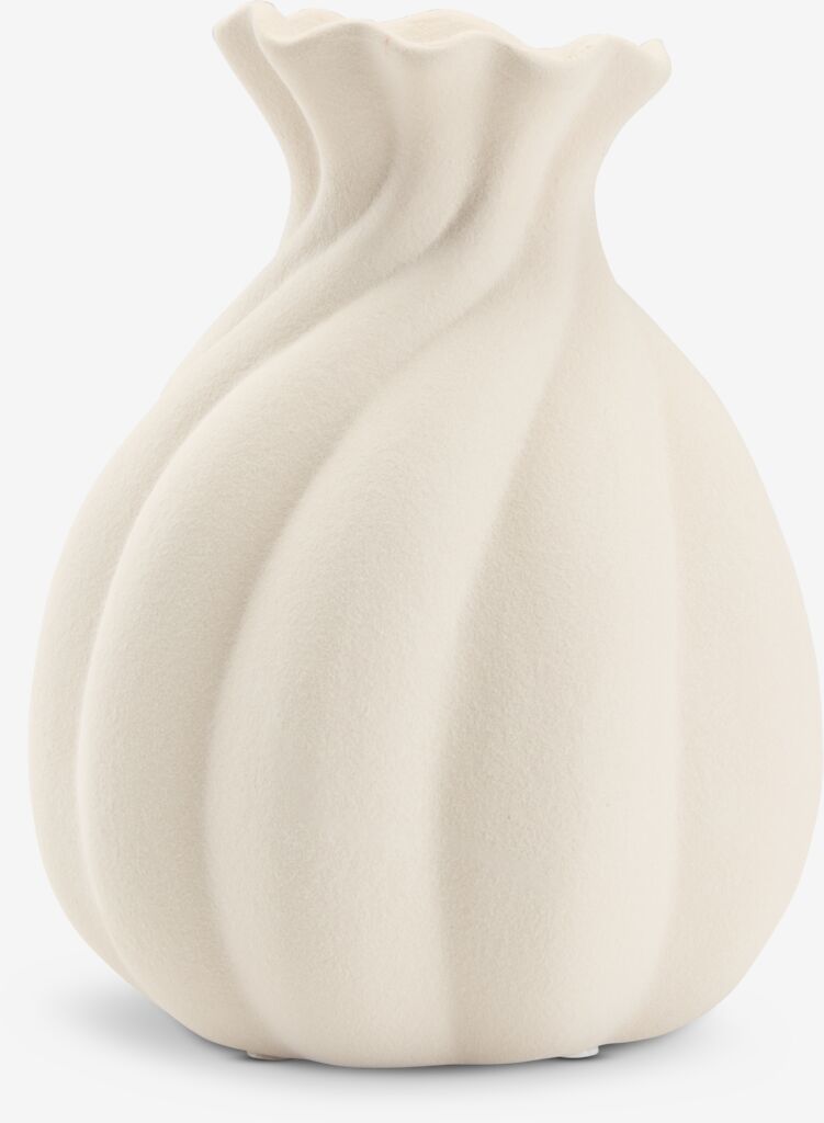 GUNNI GUNNI vaza Ø14xH18cm bijela