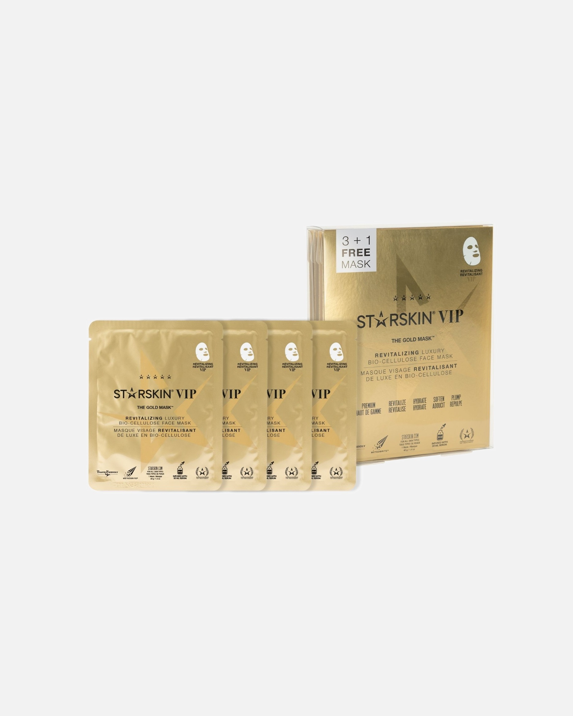 STARSKIN® VIP maska za lice Zlatna maska 3+1 pakovanje -