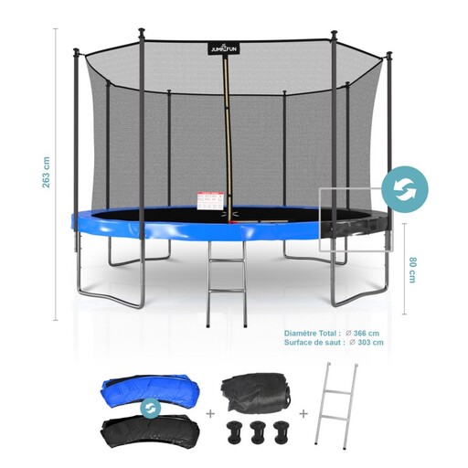 Cama Elástica  Jump4fun Classique 366 Cm 12ft