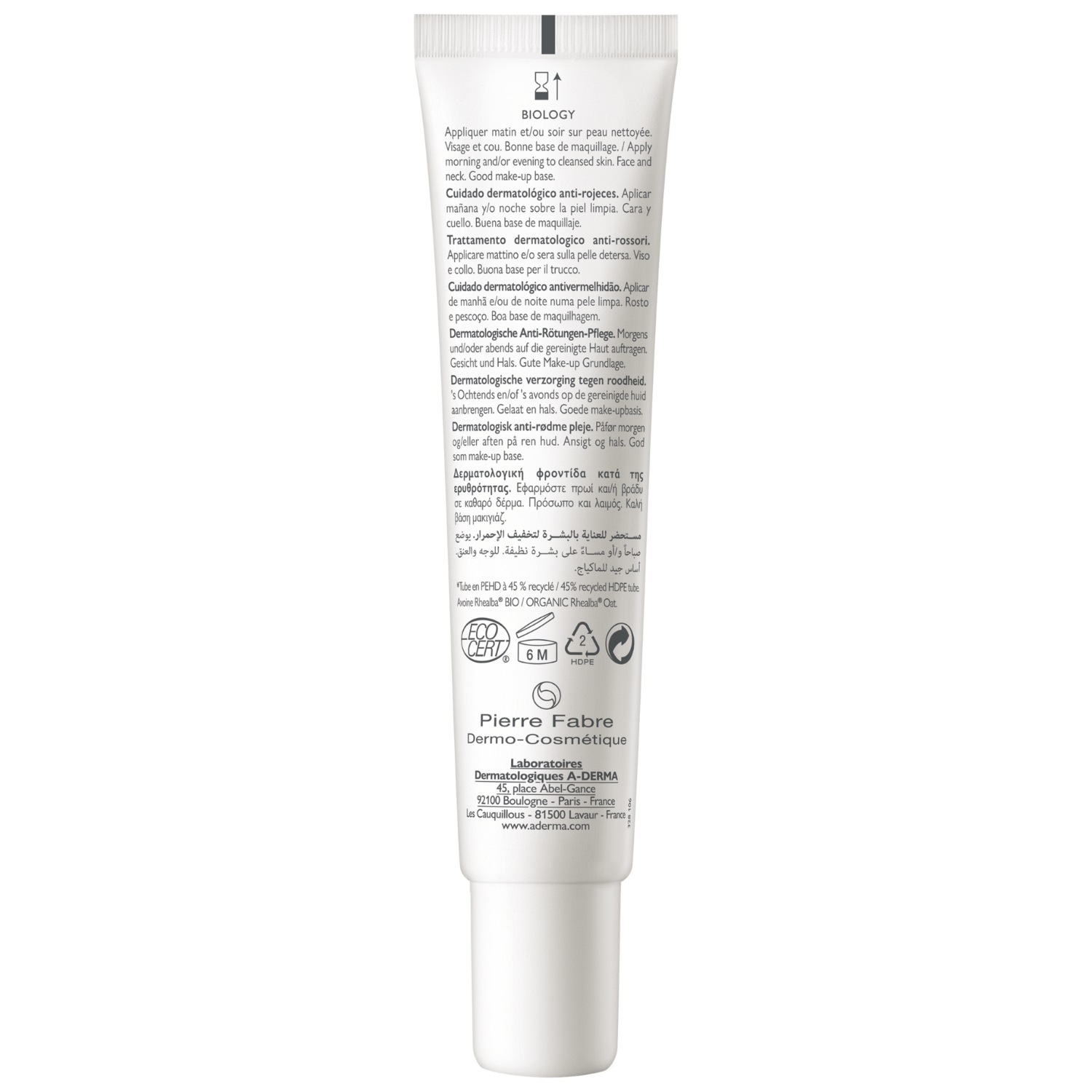 A-DERMA losion za lice Biology A - R Dermatološka njega protiv crvenila - 40 ml