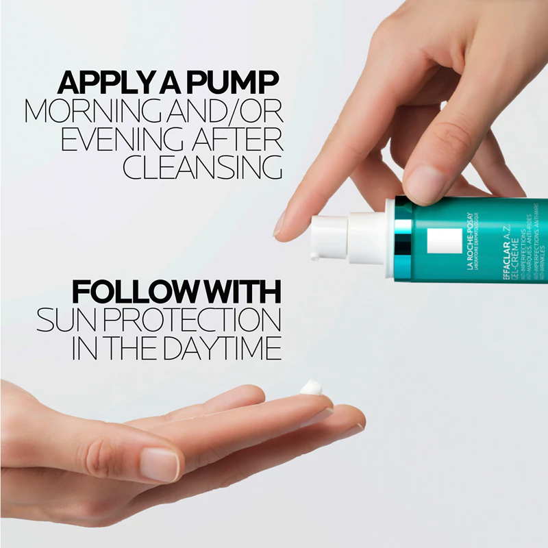 La Roche-Posay Effaclar AZ Gel Creme contra imperfeições da pele com tendência acneica