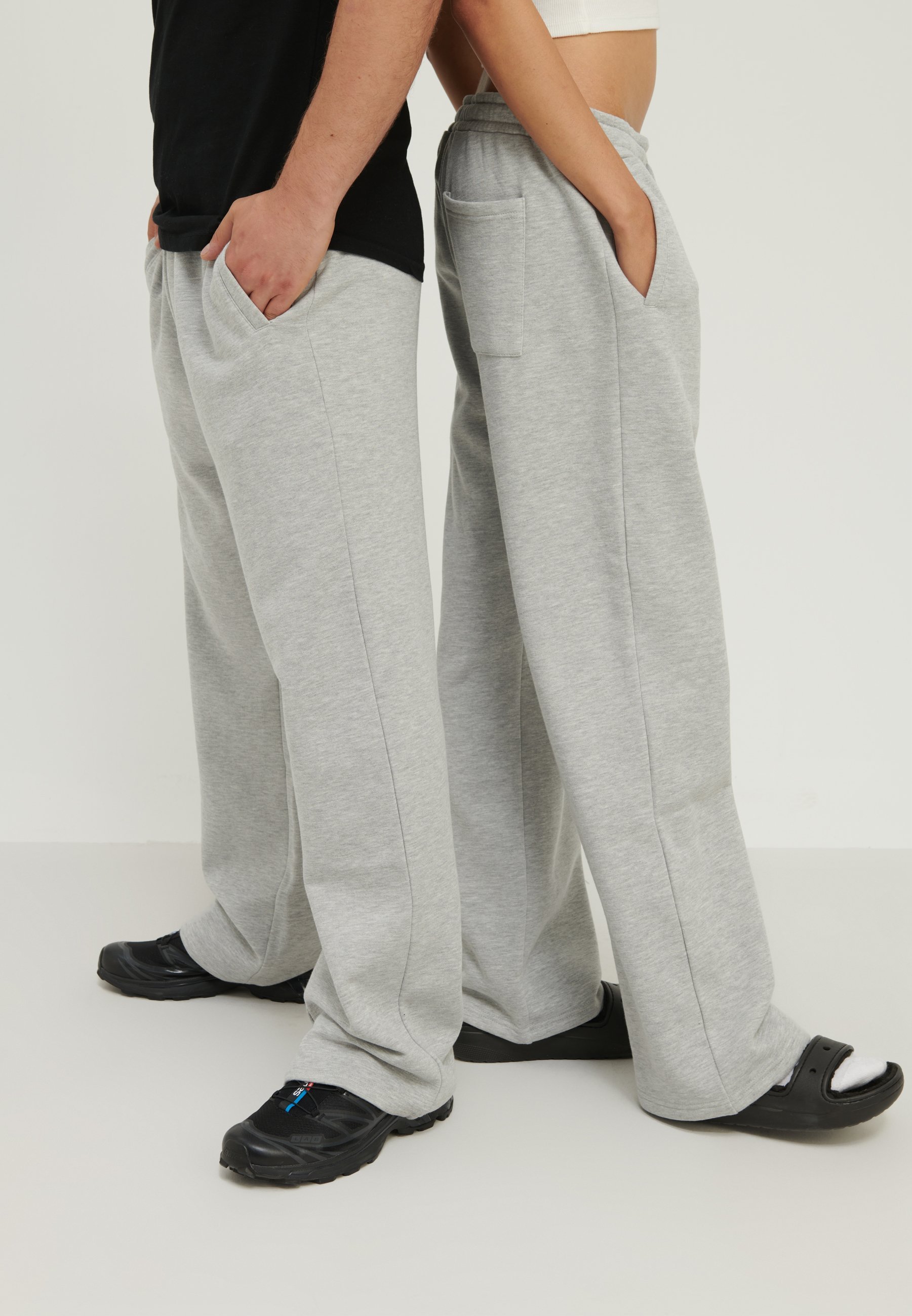 YOURTURN UNISEX - Trainingsbroek - gemêleerd lichtgrijs