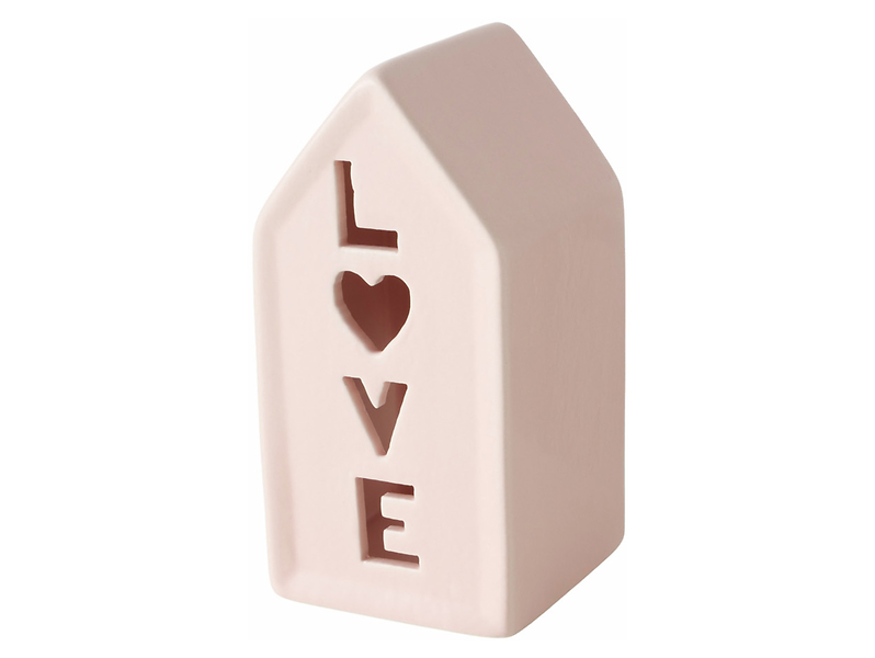 Świecznik na tealight Love 14 cm różowy